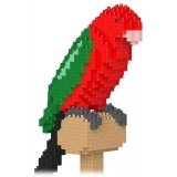 Jekca - King Parrot 01S - Lego - Sculpture - Construction - 4D - Brick Animals - Toys