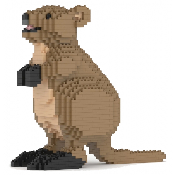 Jekca - Quokka 01 - Lego - Sculpture - Construction - 4D - Brick Animals - Toys