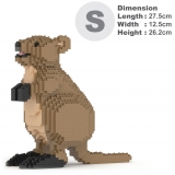 Jekca - Quokka 01 - Lego - Scultura - Costruzione - 4D - Animali di Mattoncini - Toys