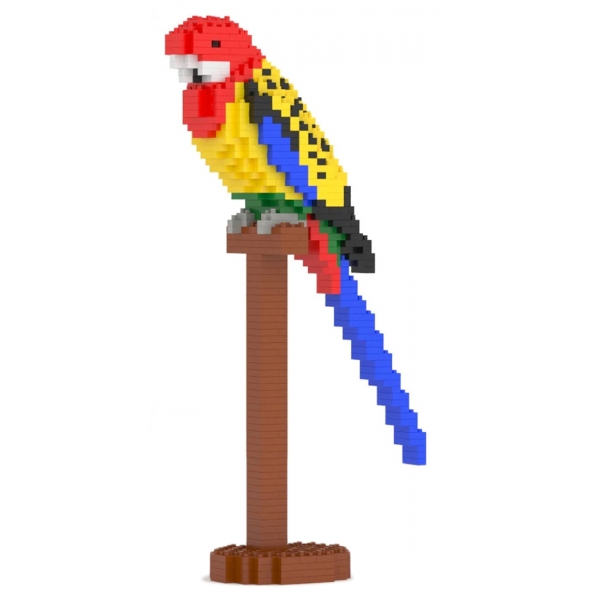 Jekca - Rosella 01S - Lego - Sculpture - Construction - 4D - Brick Animals - Toys