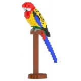 Jekca - Rosella 01S - Lego - Sculpture - Construction - 4D - Brick Animals - Toys