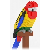 Jekca - Rosella 01S - Lego - Sculpture - Construction - 4D - Brick Animals - Toys