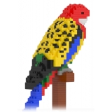 Jekca - Rosella 01S - Lego - Sculpture - Construction - 4D - Brick Animals - Toys