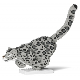 Jekca - Snow Leopard 01 - Lego - Scultura - Costruzione - 4D - Animali di Mattoncini - Toys