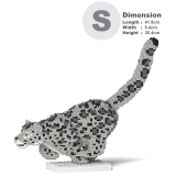 Jekca - Snow Leopard 01 - Lego - Scultura - Costruzione - 4D - Animali di Mattoncini - Toys