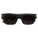 Bottega Veneta - Mitre Square Sunglasses - Black Grey - Sunglasses - Bottega Veneta Eyewear