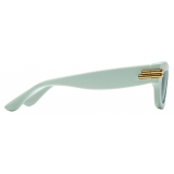 Bottega Veneta - Mitre Square Sunglasses - Green - Sunglasses - Bottega Veneta Eyewear