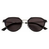 Bottega Veneta - Ultrathin Panthos Sunglasses - Black Grey - Sunglasses - Bottega Veneta Eyewear