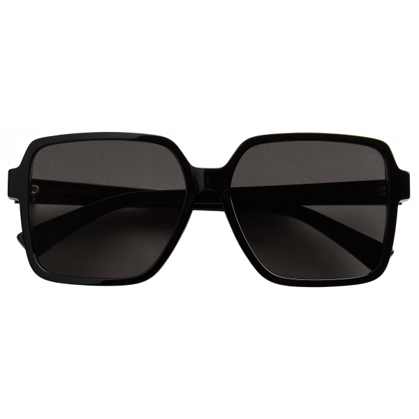 Bottega Veneta - Soft Square Sunglasses - Black Grey - Sunglasses - Bottega Veneta Eyewear