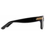 Bottega Veneta - Mitre Square Eyeglasses - Black Transparent - Optical Glasses - Bottega Veneta Eyewear