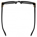 Bottega Veneta - Mitre Square Eyeglasses - Black Transparent - Optical Glasses - Bottega Veneta Eyewear