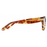 Bottega Veneta - Mitre Square Eyeglasses - Havana Transparent - Optical Glasses - Bottega Veneta Eyewear