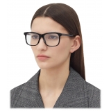 Bottega Veneta - Occhiali da Vista Quadrati Classic - Nero Trasparente - Occhiali da Vista - Bottega Veneta Eyewear