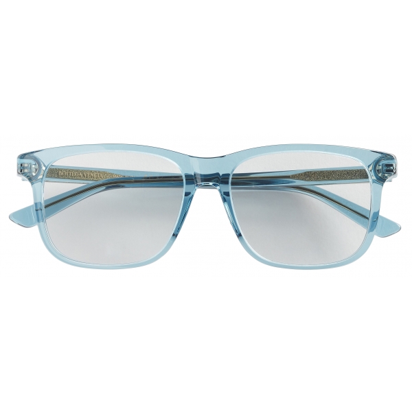 Bottega Veneta - Classic Square Eyeglasses - Light Blue Transparent - Optical Glasses - Bottega Veneta Eyewear