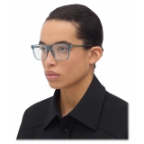 Bottega Veneta - Classic Square Eyeglasses - Light Blue Transparent - Optical Glasses - Bottega Veneta Eyewear