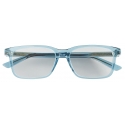 Bottega Veneta - Classic Rectangular Eyeglasses - Light Blue Transparent - Optical Glasses - Bottega Veneta Eyewear