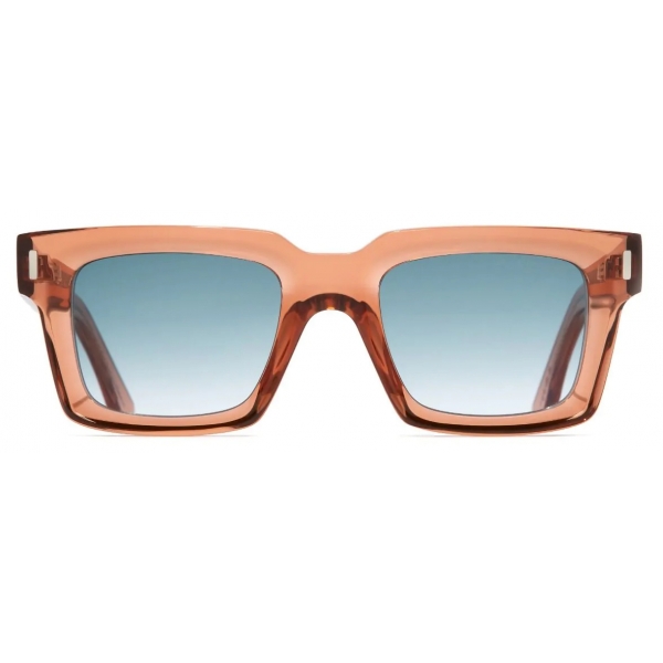 Cutler & Gross - 1386 Square Sunglasses - Crystal Peach - Luxury - Cutler & Gross Eyewear