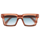 Cutler & Gross - 1386 Square Sunglasses - Crystal Peach - Luxury - Cutler & Gross Eyewear