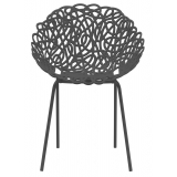 Qeeboo - Bacana Chair Indoor/Outdoor Set of 2 Pieces - Black - Qeeboo Chair by Estudio Campana - Furnishing - Home