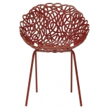 Qeeboo - Bacana Chair Indoor/Outdoor Set of 2 Pieces - Dark Red - Qeeboo Chair by Estudio Campana - Furnishing - Home