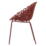 Qeeboo - Bacana Chair Indoor/Outdoor Set of 2 Pieces - Rosso Scuro - Sedia Qeeboo by Estudio Campana - Arredo - Casa