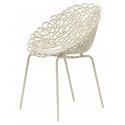 Qeeboo - Bacana Chair Indoor/Outdoor Set of 2 Pieces - Ivory - Qeeboo Chair by Estudio Campana - Furnishing - Home