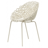 Qeeboo - Bacana Chair Indoor/Outdoor Set of 2 Pieces - Ivory - Qeeboo Chair by Estudio Campana - Furnishing - Home