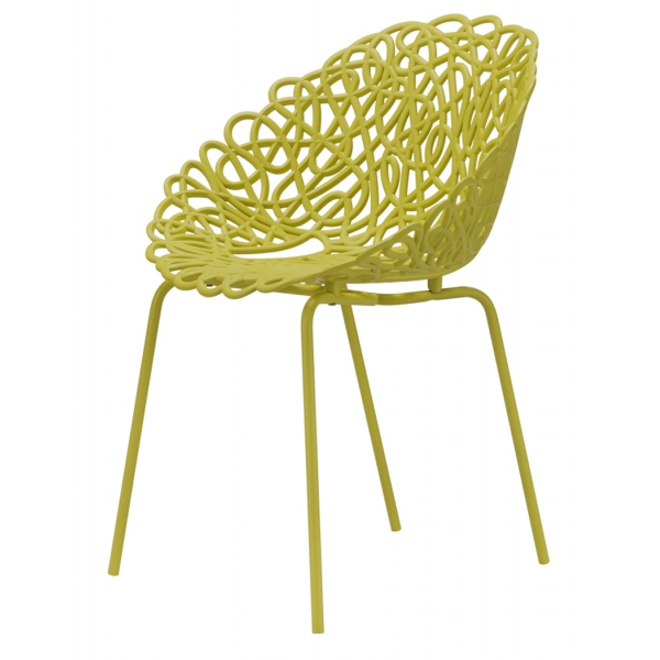 Qeeboo - Bacana Chair Indoor/Outdoor Set of 2 Pieces - Mustard - Qeeboo Chair by Estudio Campana - Furnishing - Home