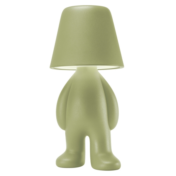 Qeeboo - Bigger Brother Lamp - Green Khaki - Qeeboo Lamp by Stefano Giovannoni - Lighting - Home