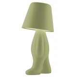 Qeeboo - Bigger Brother Lamp - Green Khaki - Qeeboo Lamp by Stefano Giovannoni - Lighting - Home