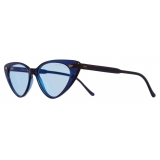 Cutler & Gross - 1330 Cat Eye Sunglasses - Classic Navy Blue - Luxury - Cutler & Gross Eyewear