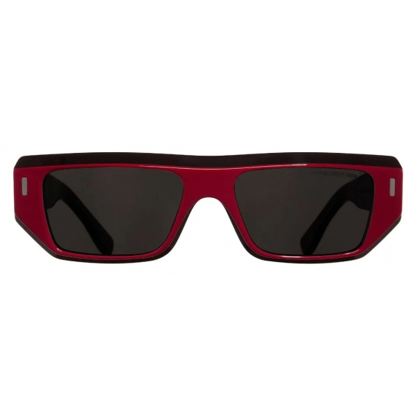 Cutler & Gross - 1367 Browline Sunglasses - Red on Black - Luxury - Cutler & Gross Eyewear