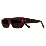 Cutler & Gross - 1367 Browline Sunglasses - Red on Black - Luxury - Cutler & Gross Eyewear