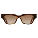 Cutler & Gross - 1349 Square Sunglasses - Sticky Toffee - Luxury - Cutler & Gross Eyewear