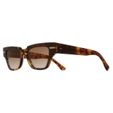 Cutler & Gross - 1349 Square Sunglasses - Sticky Toffee - Luxury - Cutler & Gross Eyewear