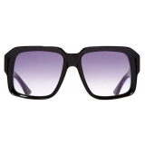 Cutler & Gross - 1388 Square Sunglasses - Purple on Black - Luxury - Cutler & Gross Eyewear