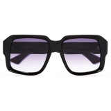 Cutler & Gross - 1388 Square Sunglasses - Purple on Black - Luxury - Cutler & Gross Eyewear