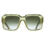 Cutler & Gross - 1388 Square Sunglasses - Crystal Green - Luxury - Cutler & Gross Eyewear