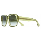 Cutler & Gross - 1388 Square Sunglasses - Crystal Green - Luxury - Cutler & Gross Eyewear