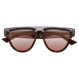 Cutler & Gross - 1342 Oversize Sunglasses - Reverse Grad Sherry - Luxury - Cutler & Gross