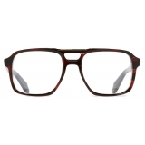 Cutler & Gross - 1394 Aviator Optical Glasses (Small) - Striped Brown Havana - Luxury