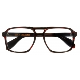 Cutler & Gross - 1394 Aviator Optical Glasses (Small) - Striped Brown Havana - Luxury