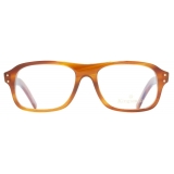 Cutler & Gross - 0847 Kingsman Optical Aviator Glasses - Striped Mustard Havana