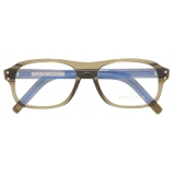 Cutler & Gross - 0847 Kingsman Optical Aviator Glasses - Olive - Luxury - Cutler & Gross Eyewear