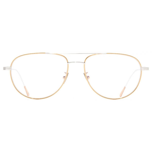 Cutler & Gross - 0002 Aviator Optical Glasses - Yellow Gold 24K + Rhodium 18K - Luxury