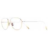 Cutler & Gross - 0002 Aviator Optical Glasses - Yellow Gold 24K + Rhodium 18K - Luxury