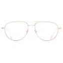 Cutler & Gross - 0002 Aviator Optical Glasses - Rose Gold 18K - Luxury - Cutler & Gross Eyewear