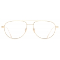 Cutler & Gross - 0002 Aviator Optical Glasses - Gold 18K - Luxury - Cutler & Gross Eyewear