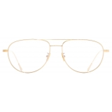 Cutler & Gross - 0002 Aviator Optical Glasses - Gold 18K - Luxury - Cutler & Gross Eyewear