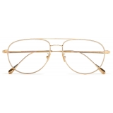 Cutler & Gross - 0002 Aviator Optical Glasses - Gold 18K - Luxury - Cutler & Gross Eyewear